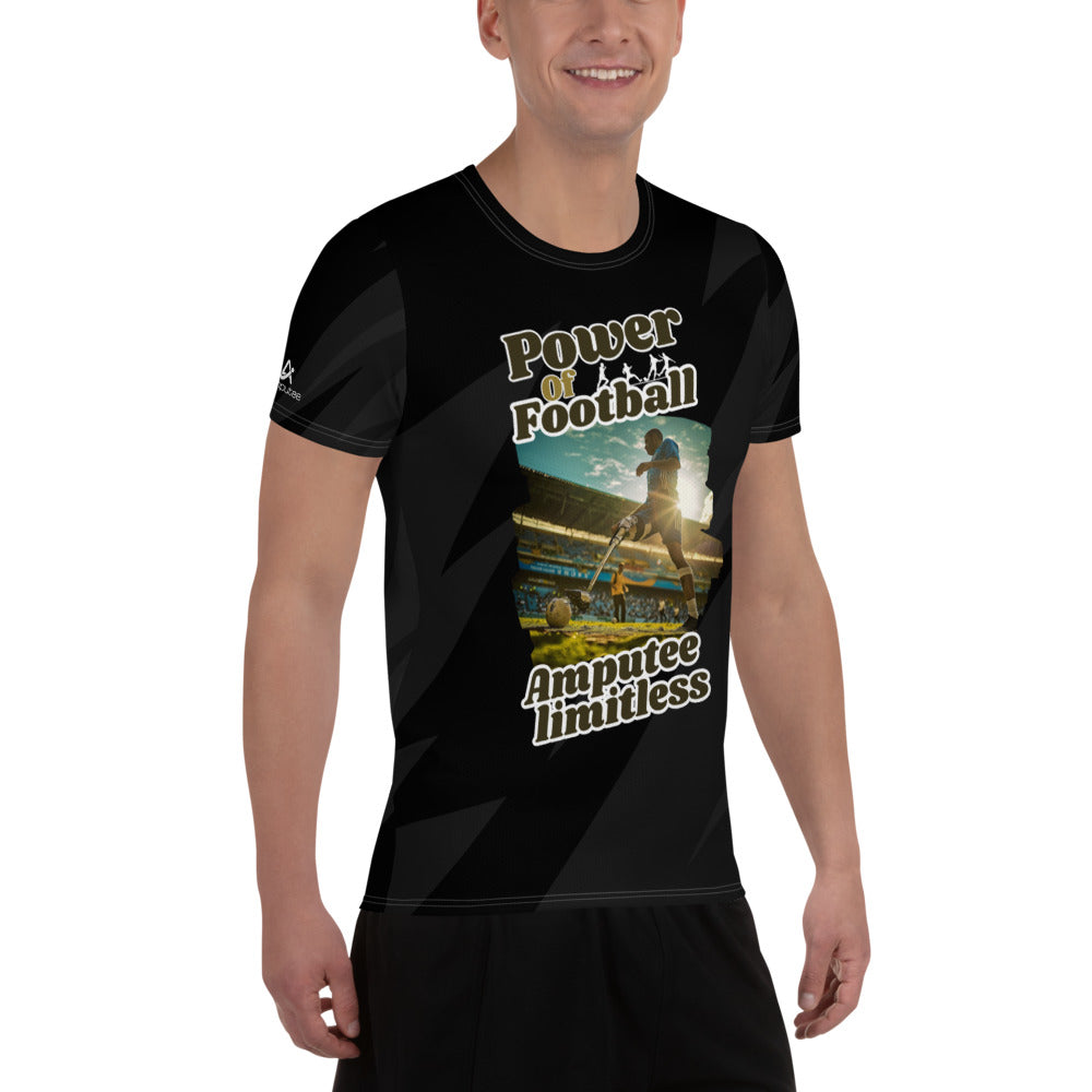 Power of Football Men's Athletic T-shirt