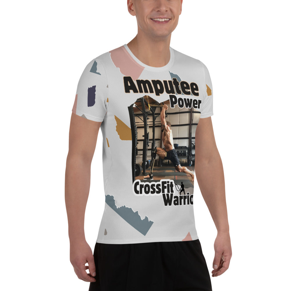 Camiseta atlética masculina Amputee Power