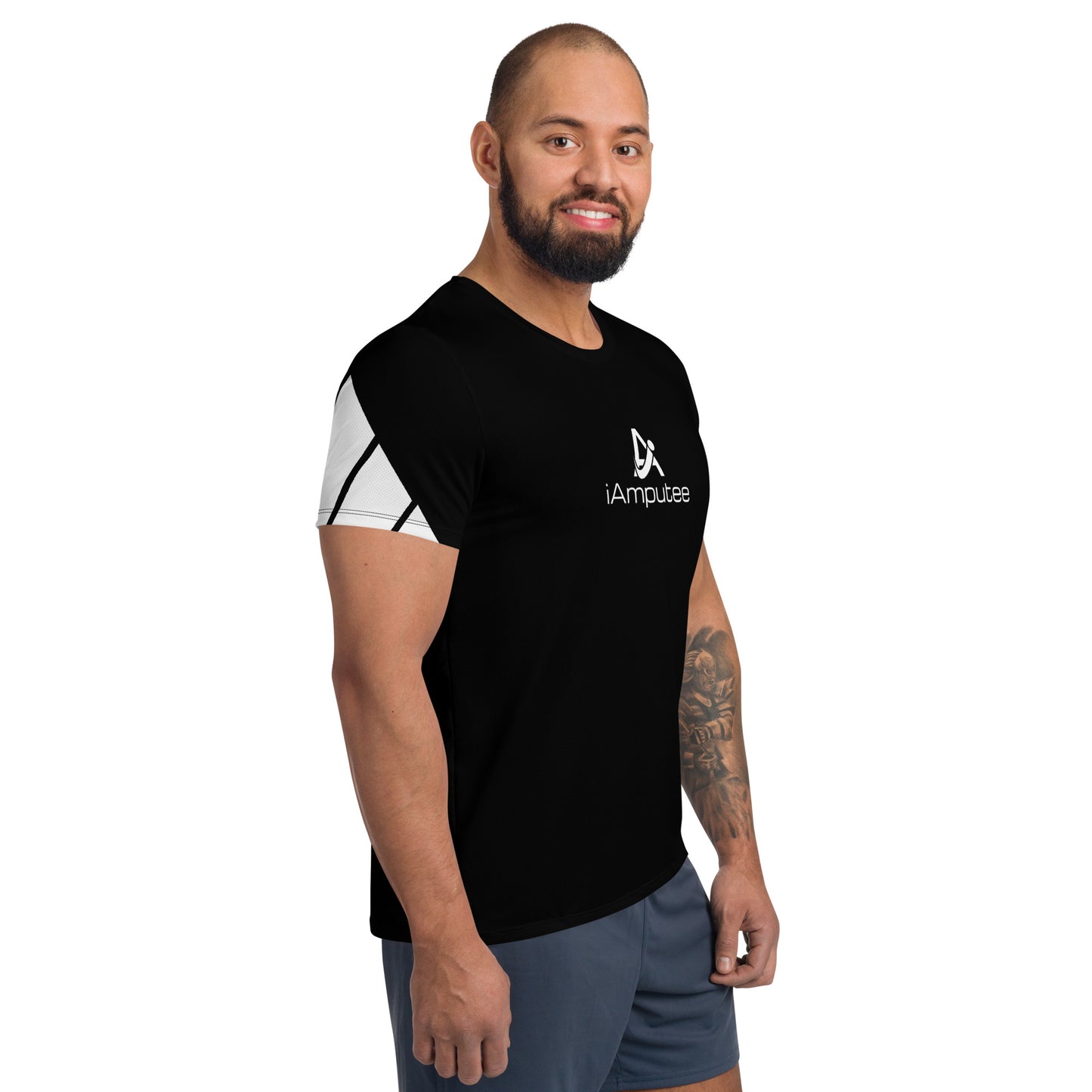 iAmputee Runner Men's Athletic T-shirt