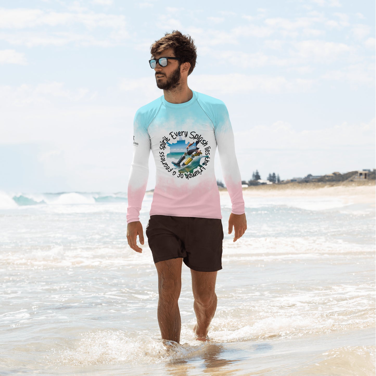 Water Sports Prosthetics Camiseta Aquatica masculino