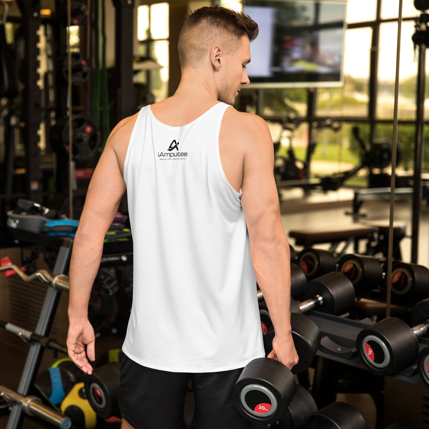 iAmputee Sports White Tank Top