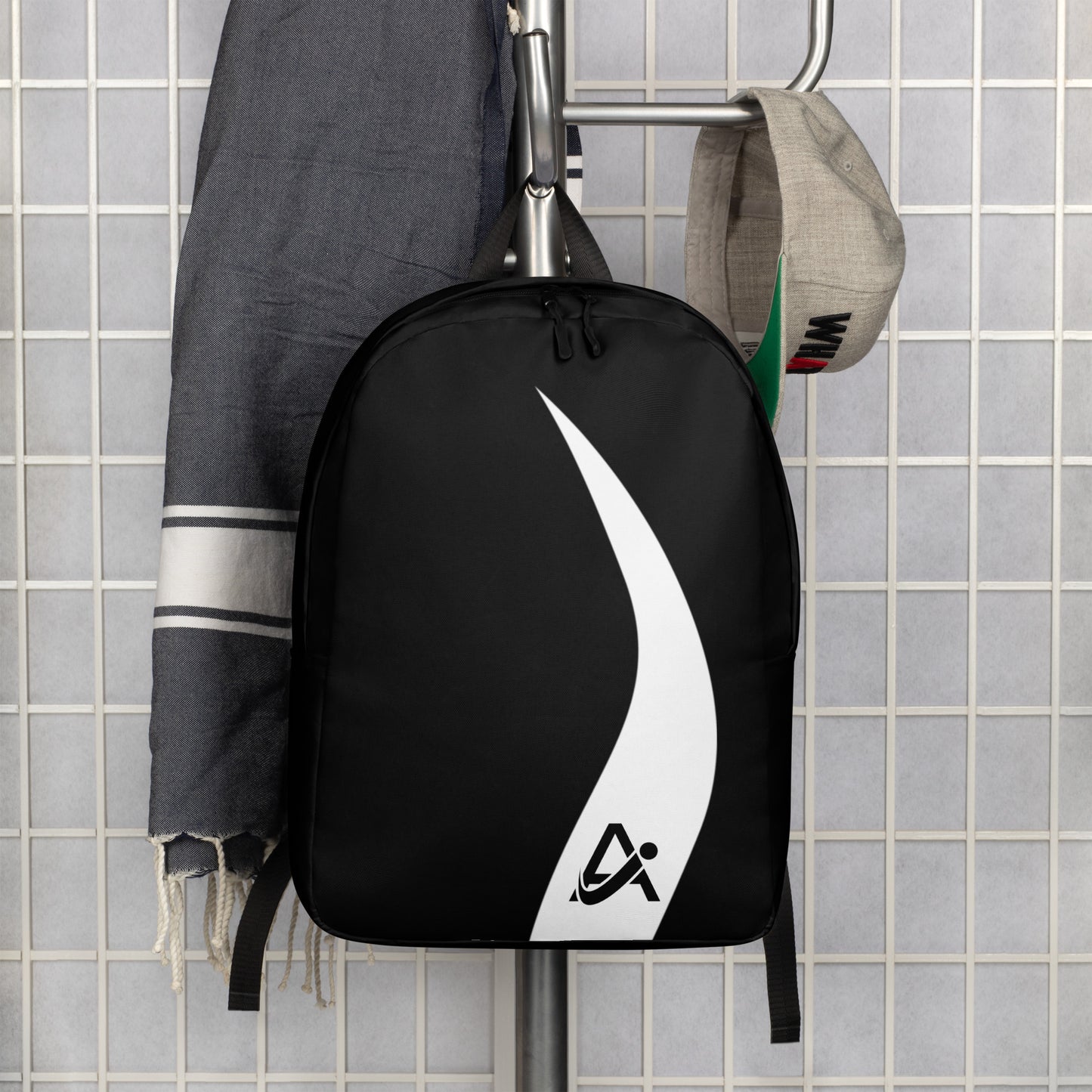 iAmputee Black & White Minimalist Backpack