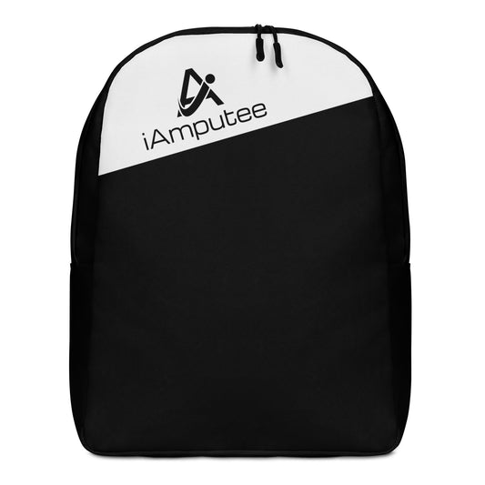 iAmputee Black & White Minimalist Backpack