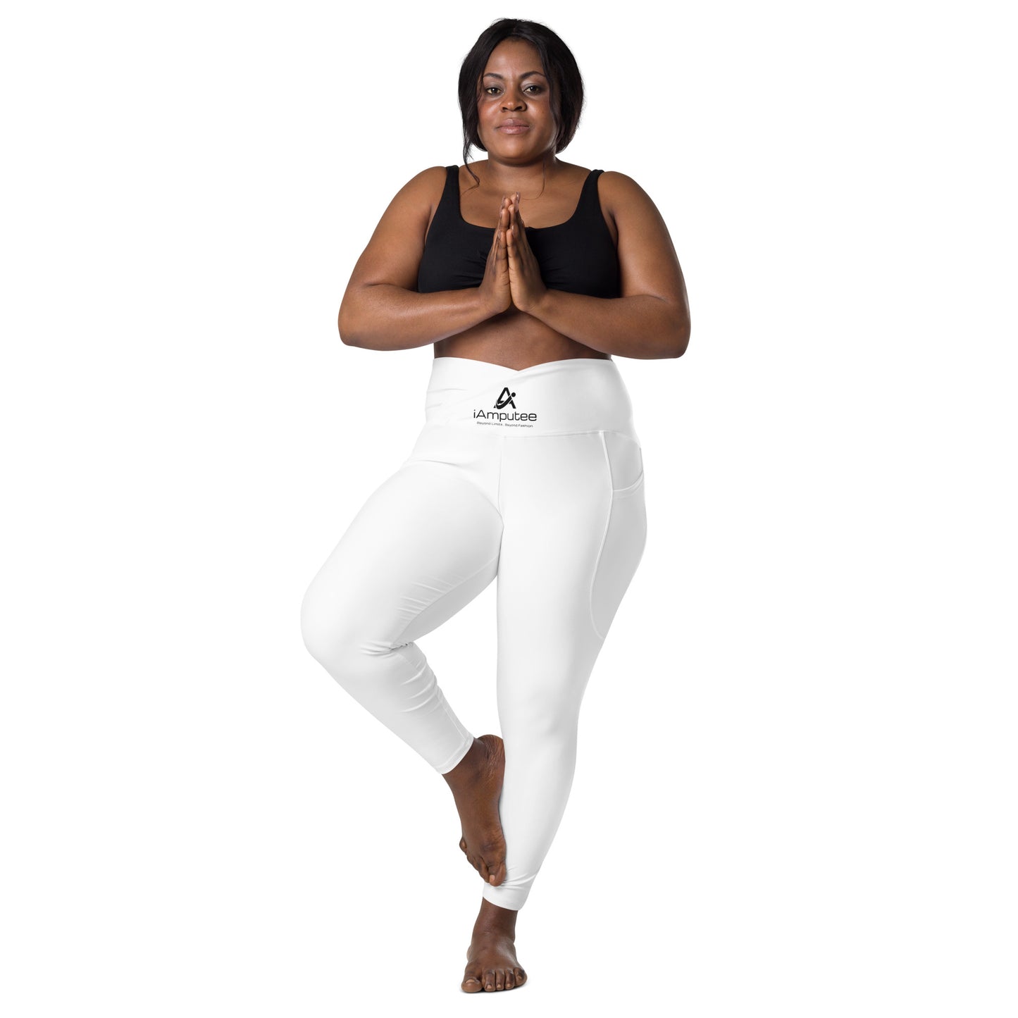 iAmputee Leggings cruzados con bolsillos