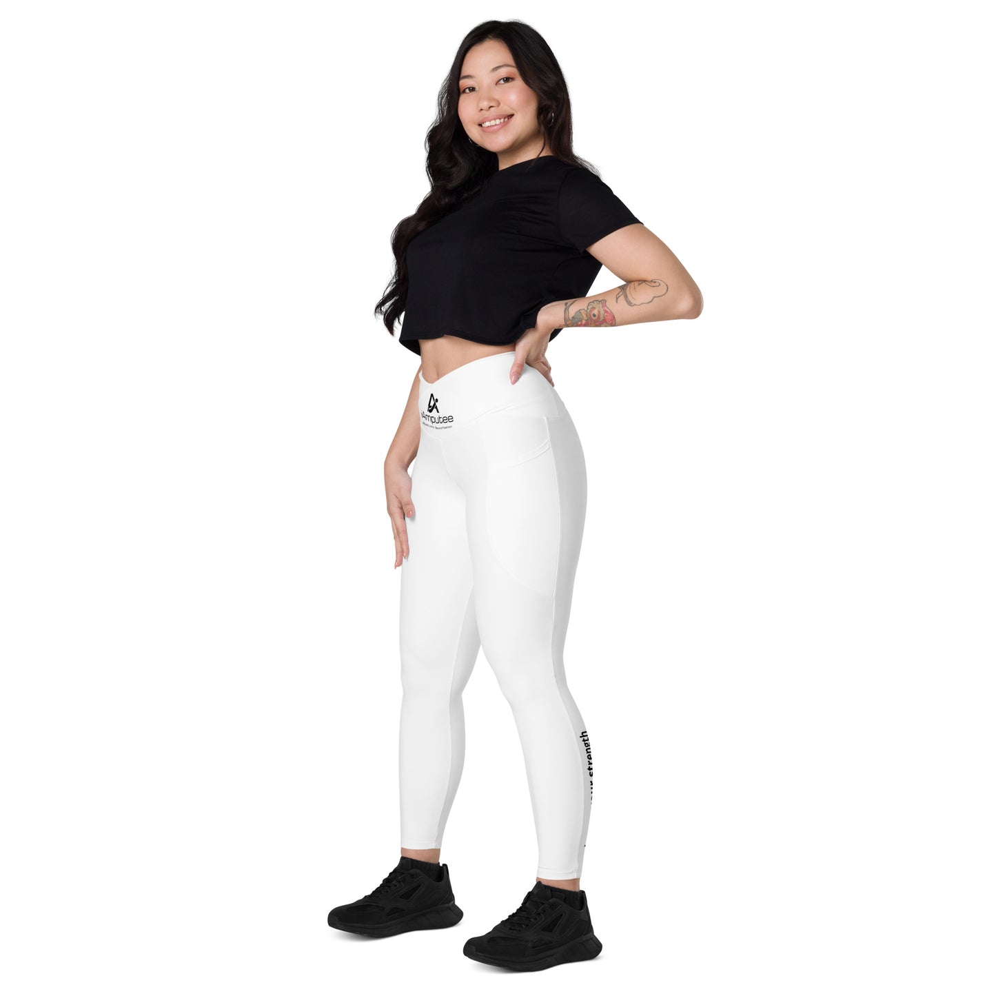 iAmputee Leggings cruzados con bolsillos