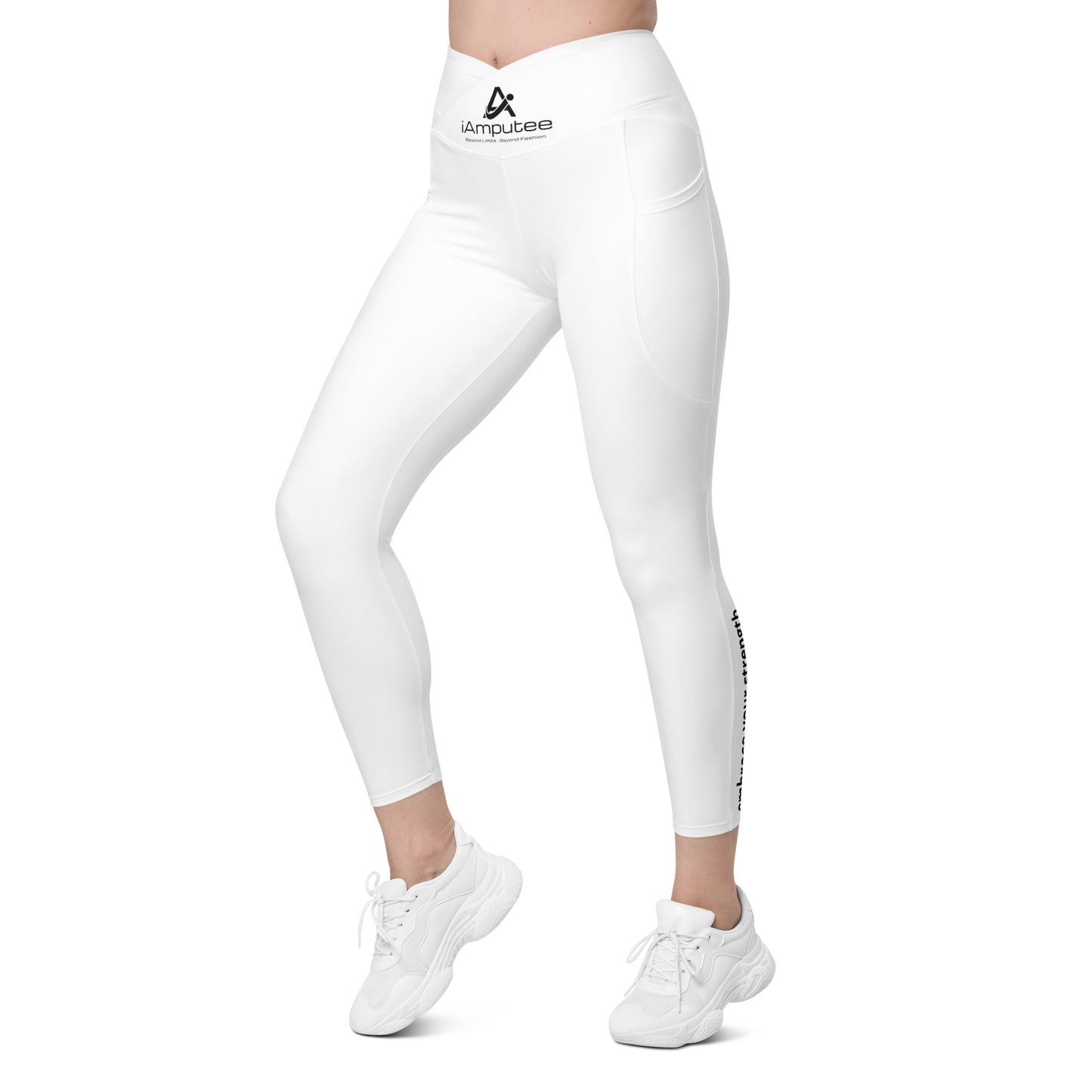iAmputee Leggings cruzados con bolsillos