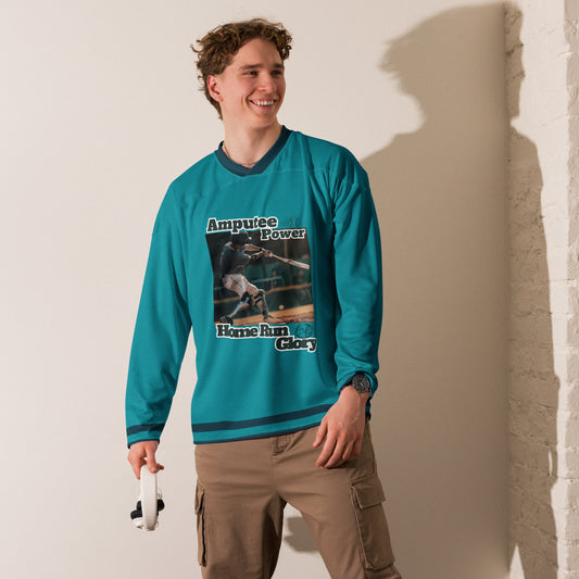 Home Run Prosthetics hockey fan jersey