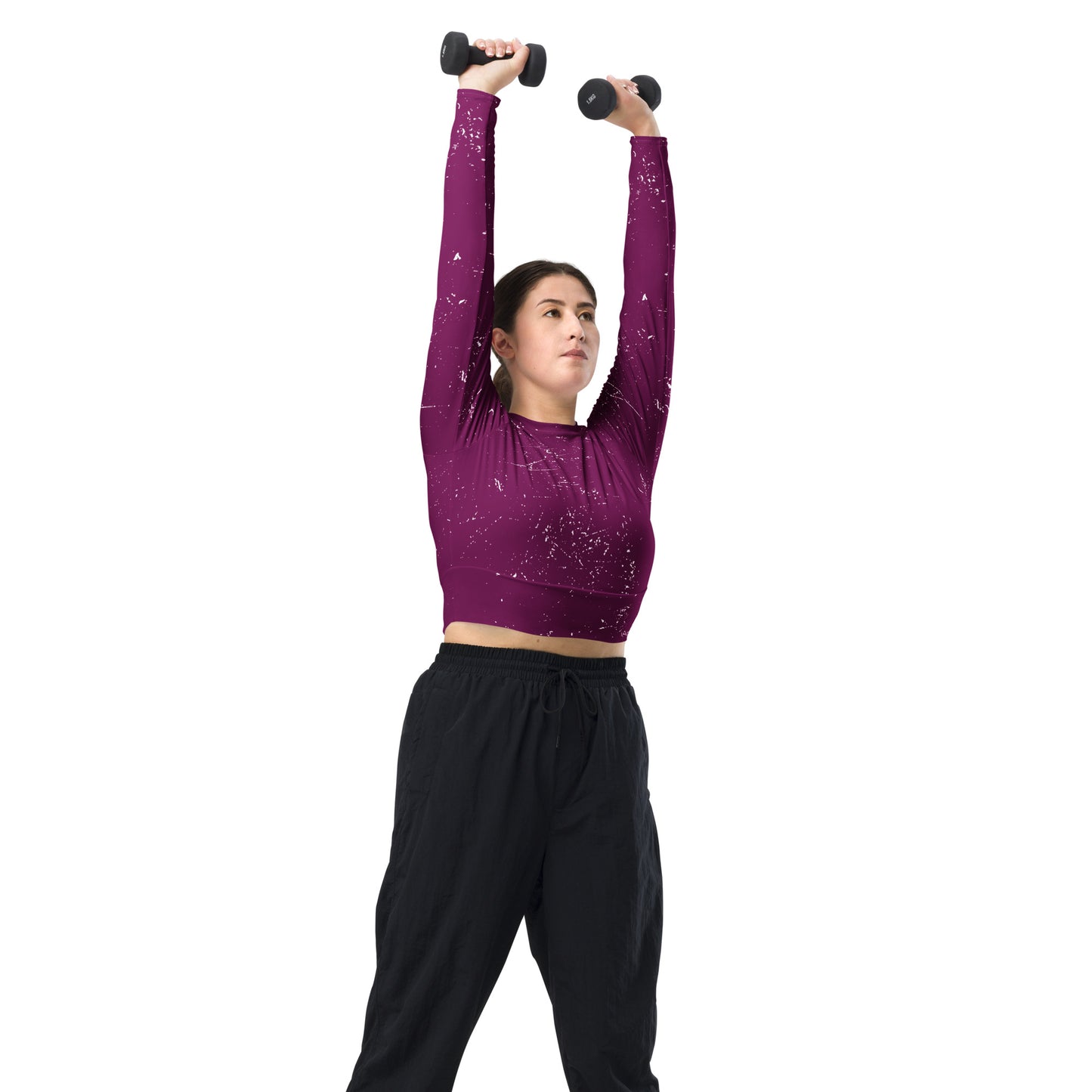 iAmputee long-sleeve crop top