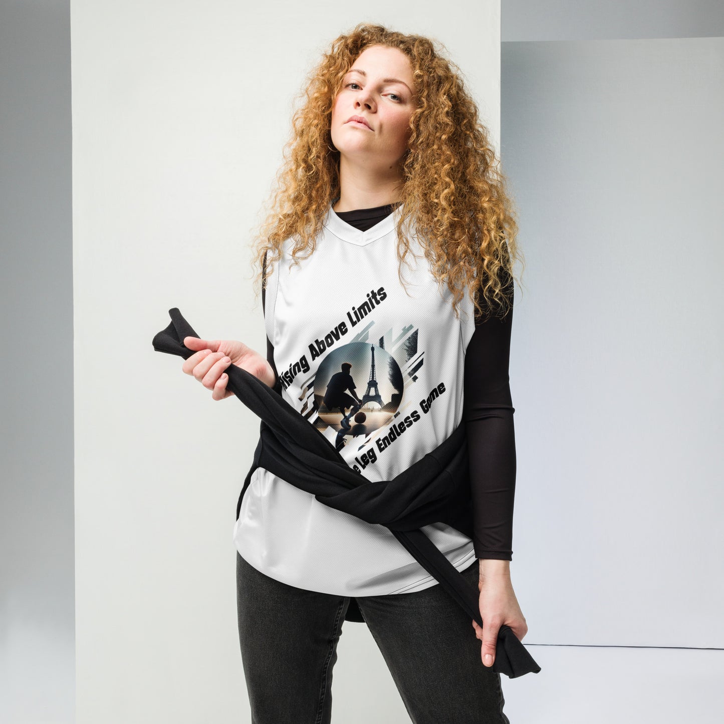 Camiseta de baloncesto unisex Rising Above Limits