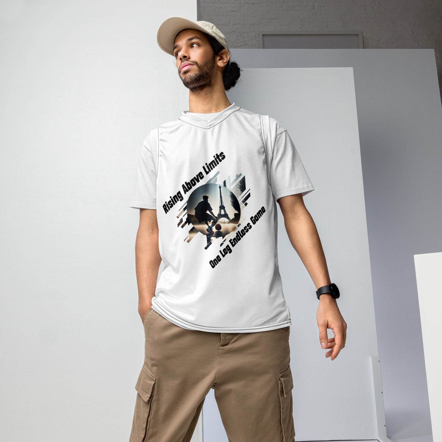 Camiseta de baloncesto unisex Rising Above Limits