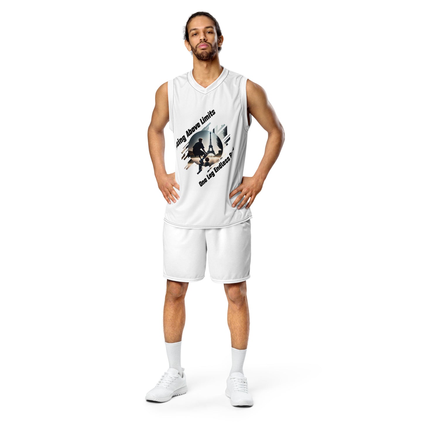 Camiseta de baloncesto unisex Rising Above Limits