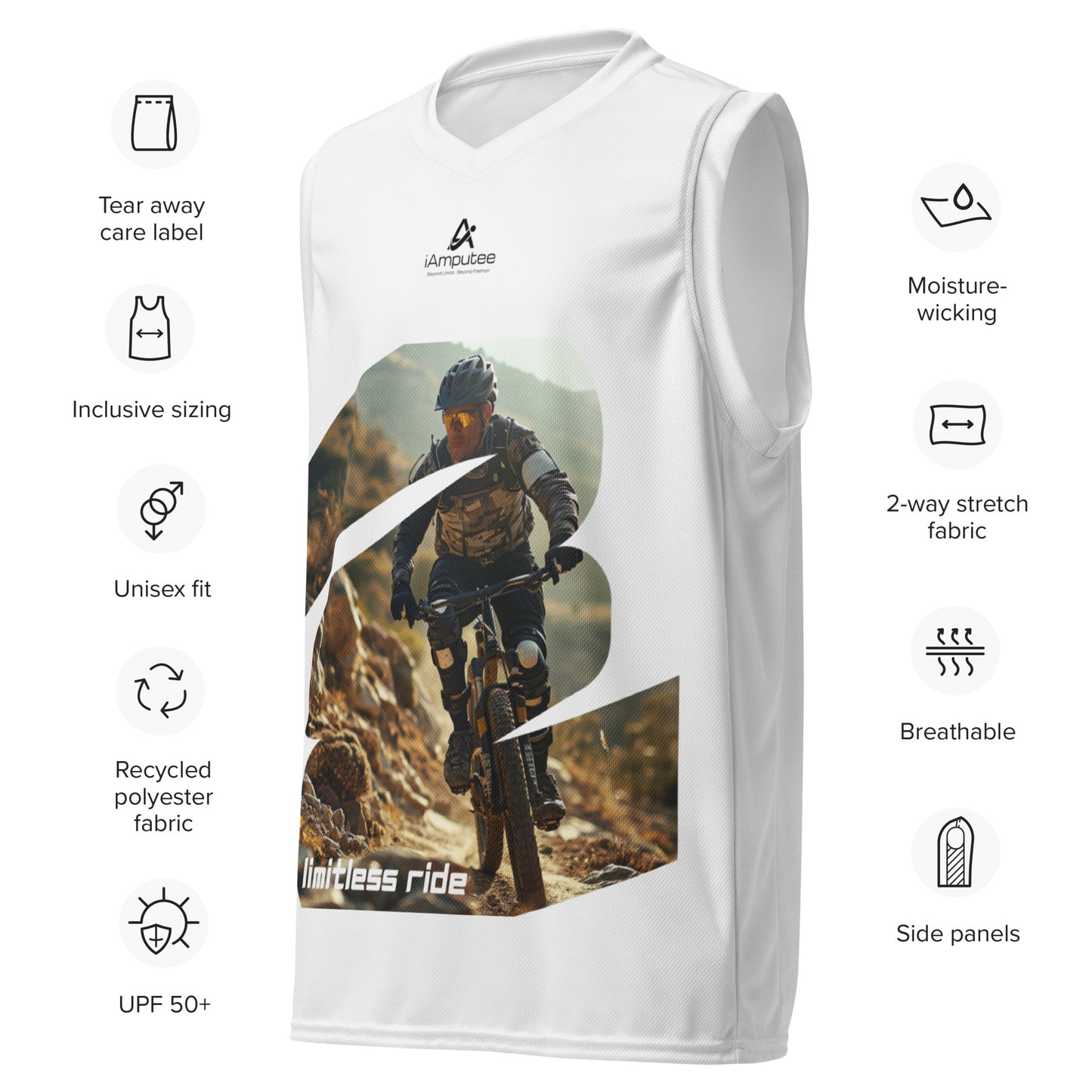 Limitless Ride unisex basketball jersey