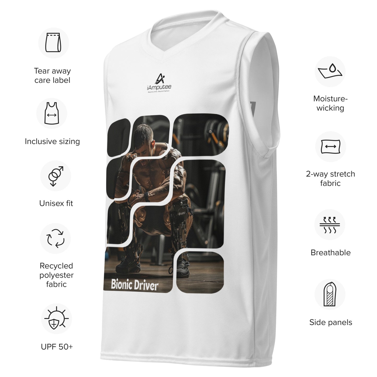 Camiseta de baloncesto unisex Bionic Driver