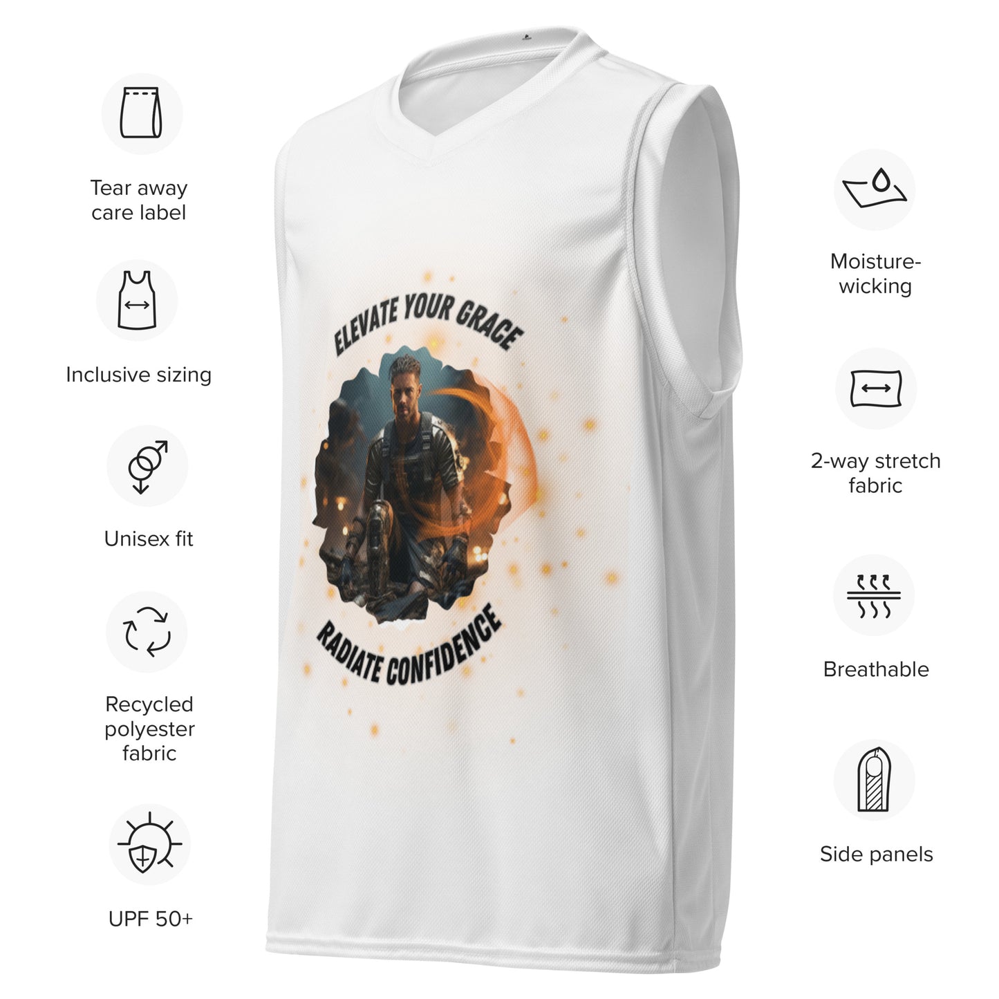 Bionic Driver unisex basketball jersey