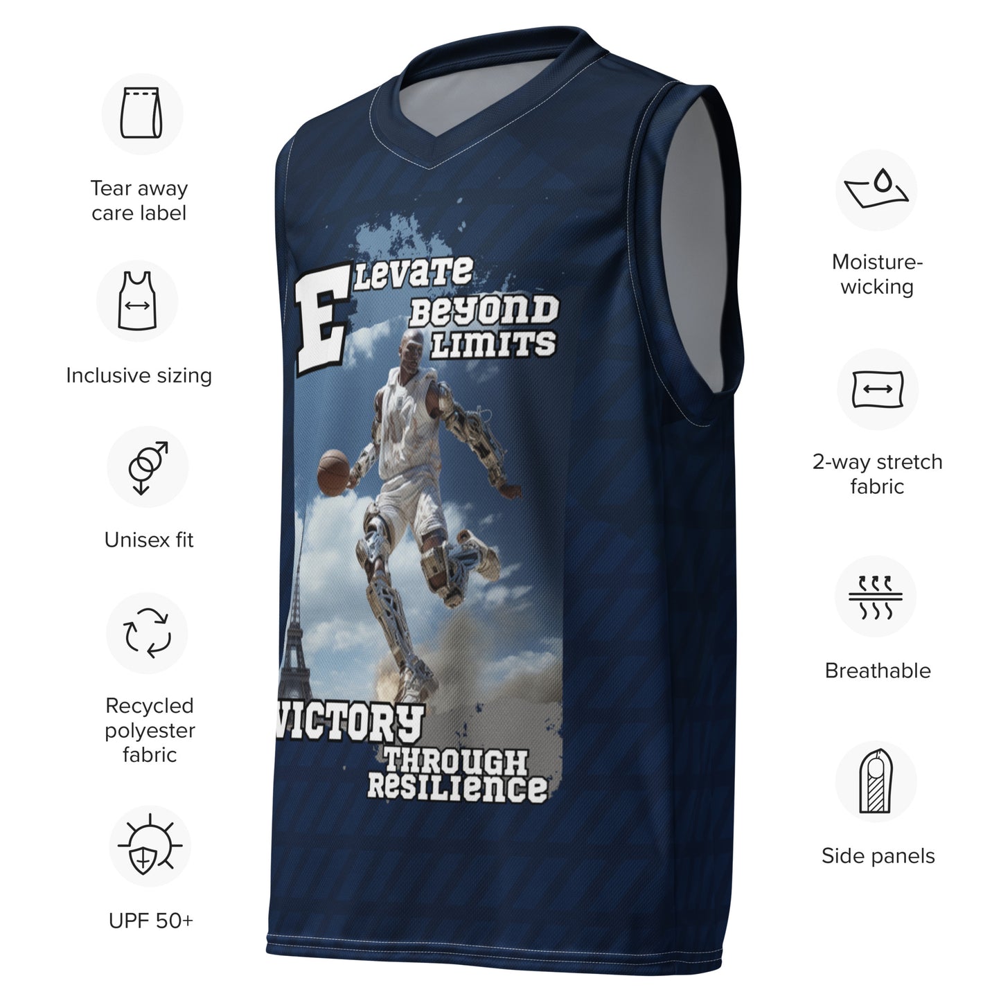 Elevate Beyond Limits unisex basketball jersey