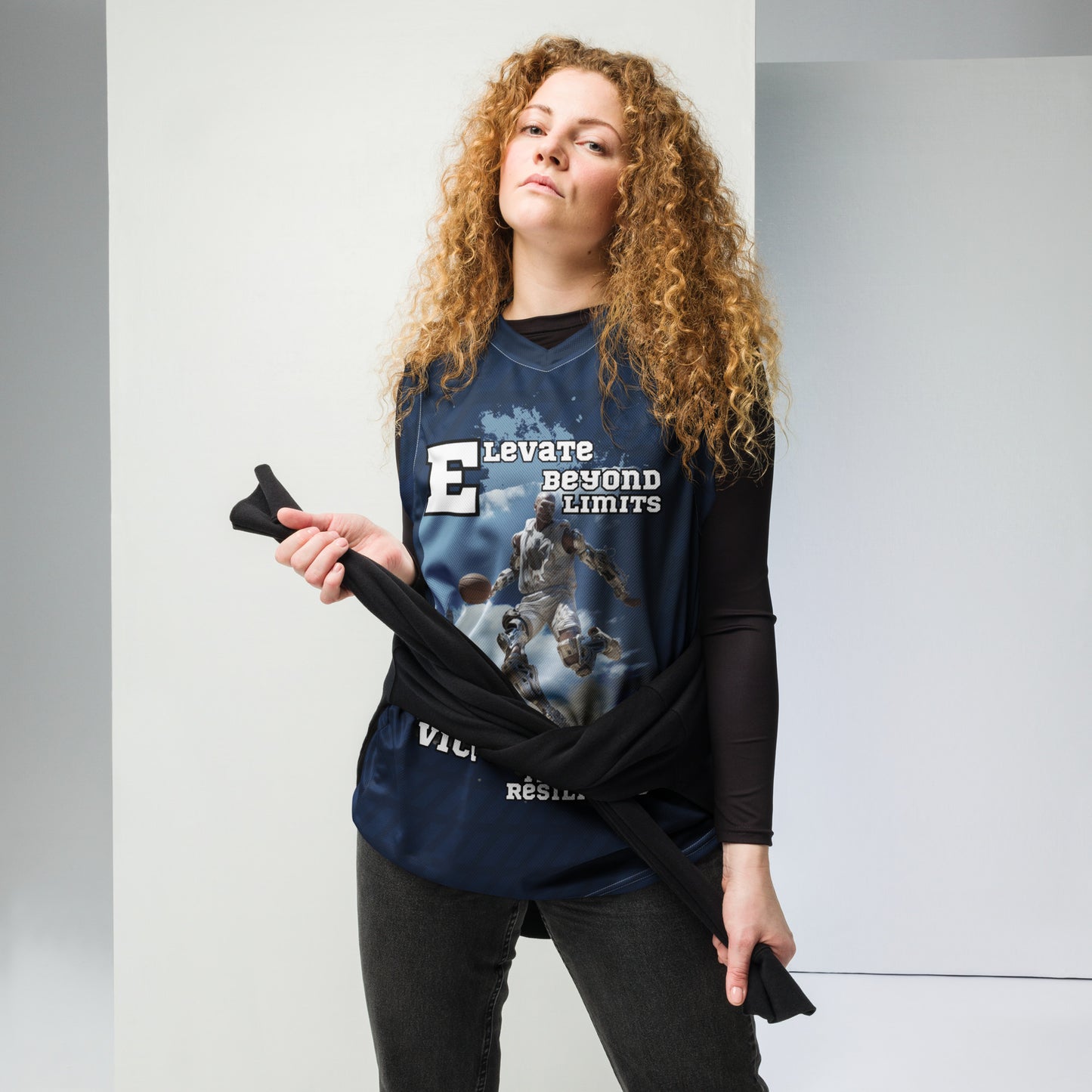 Elevate Beyond Limits unisex basketball jersey