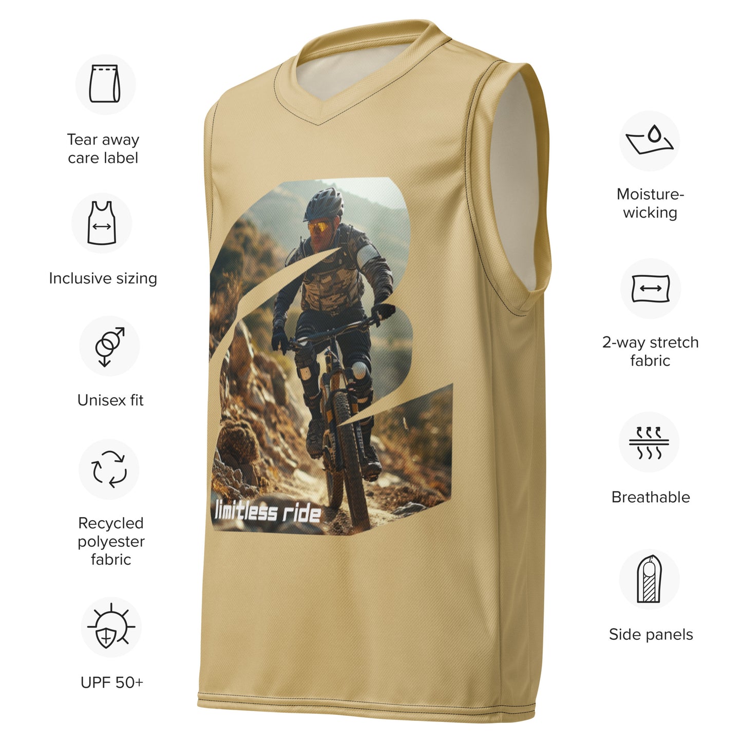 Limitless Ride unisex basketball jersey
