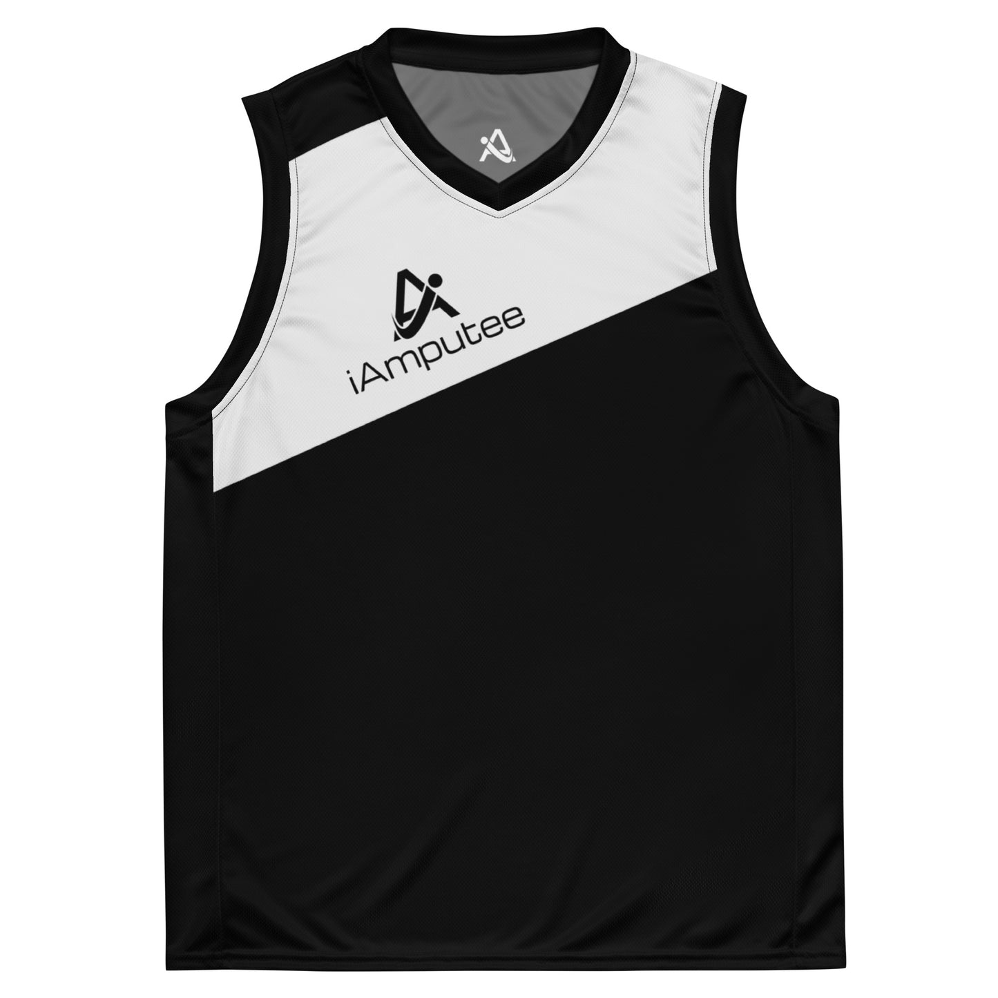 iAmputee Black & White unisex basketball jersey