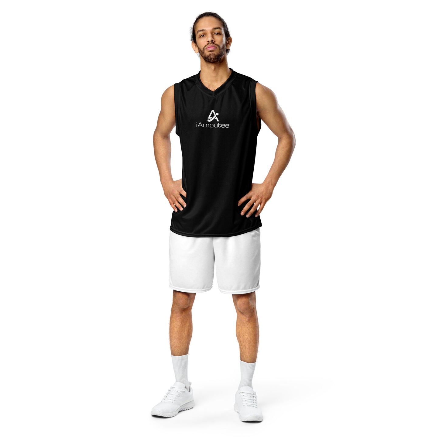 iAmputee Black unisex basketball jersey