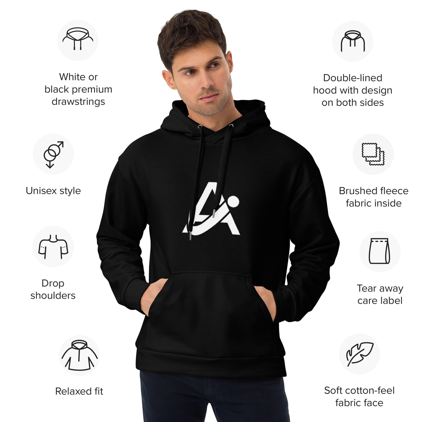 iAmputee Black Unisex Hoodie