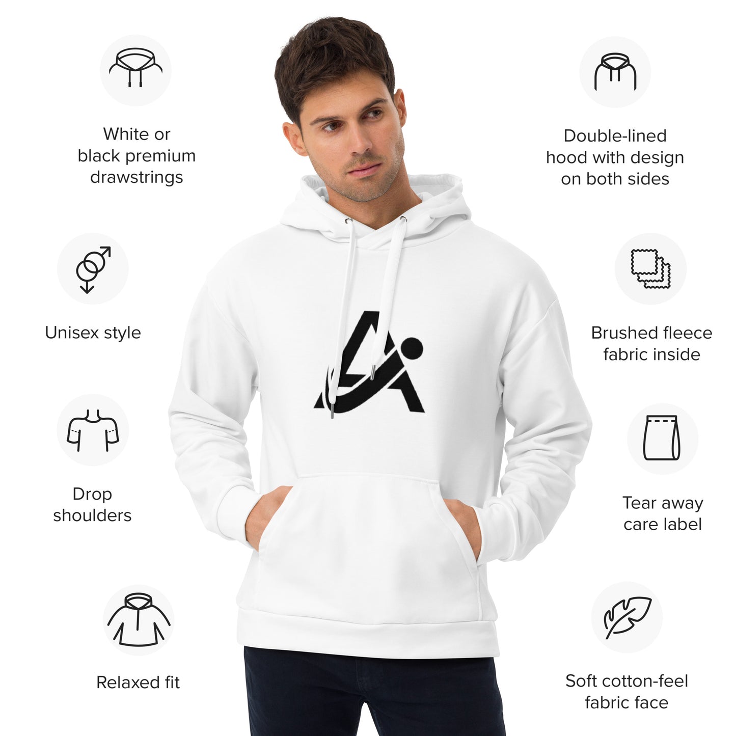 iAmputee White Unisex Hoodie