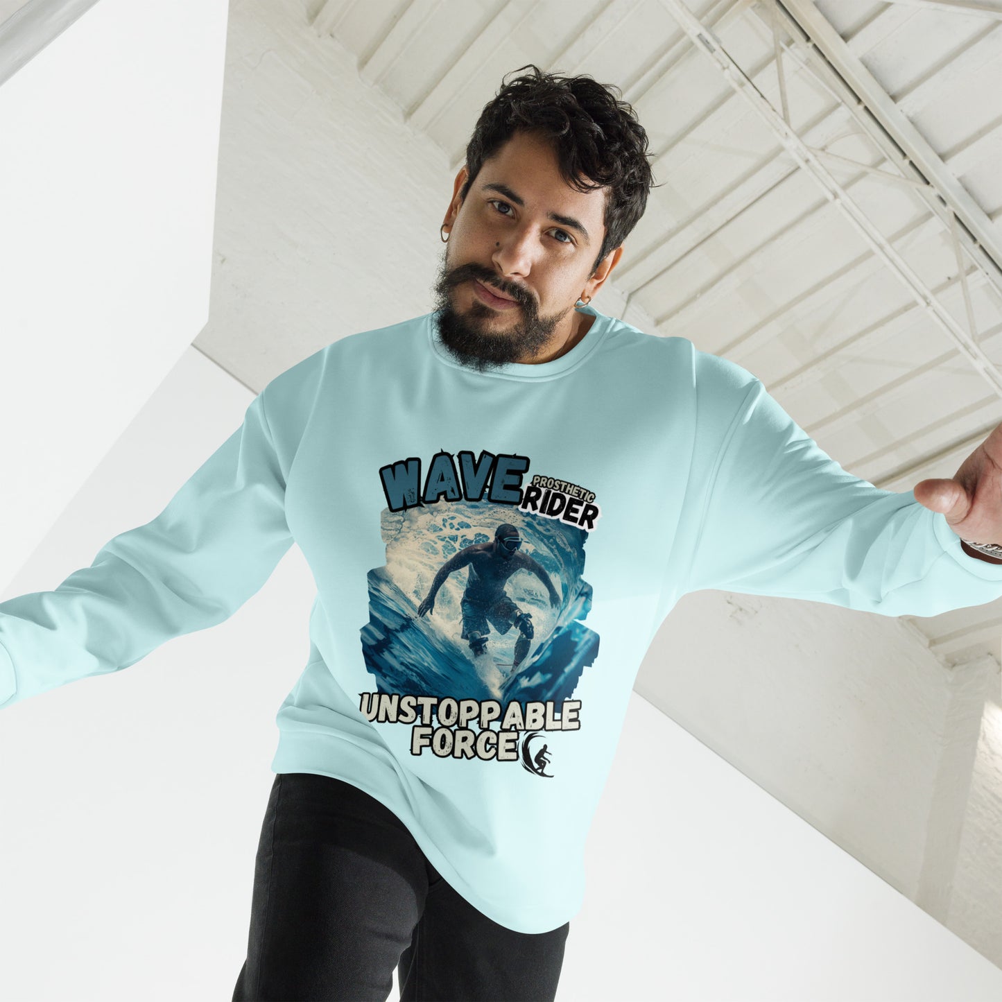 Wave Prosthetic Rider Unisex Sweatshirt