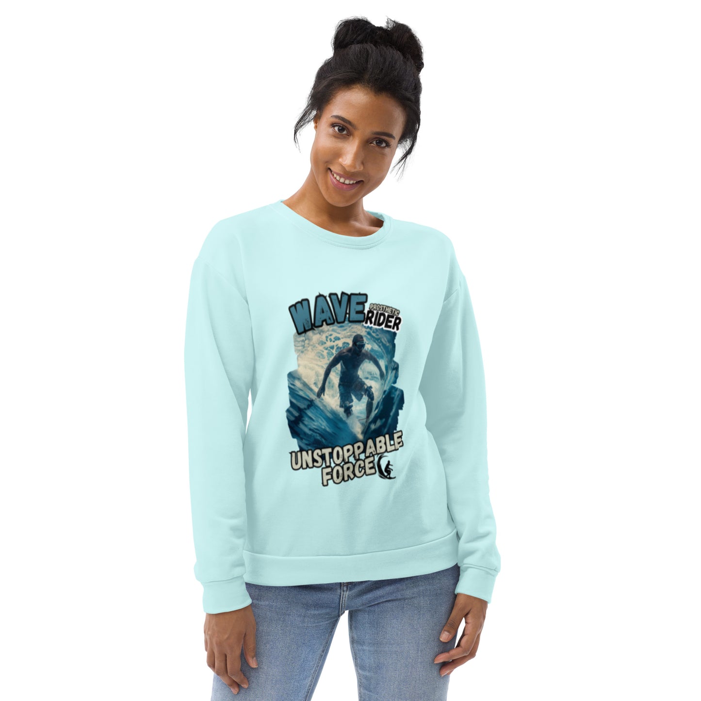 Wave Prosthetic Rider Unisex Sweatshirt