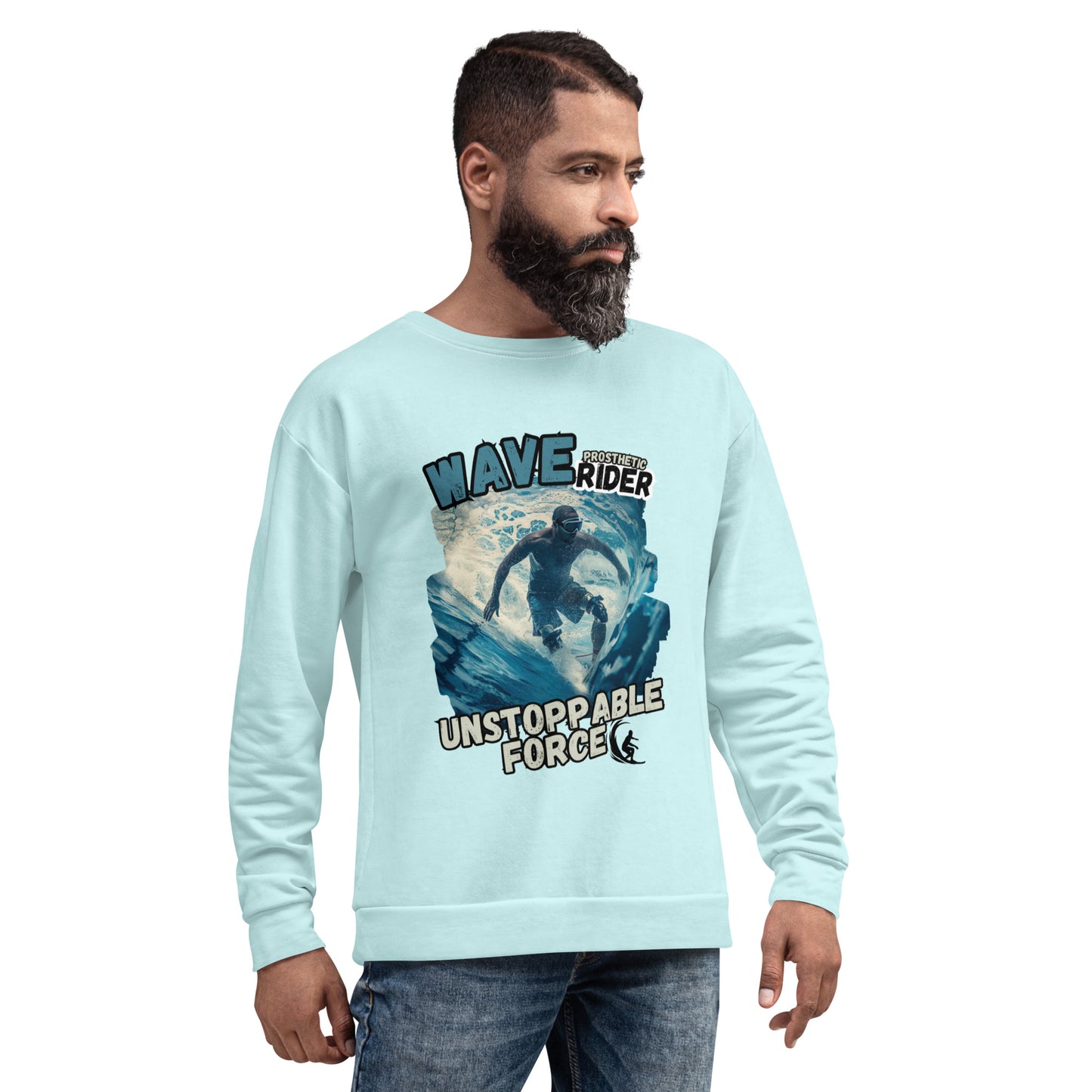 Wave Prosthetic Rider Unisex Sweatshirt