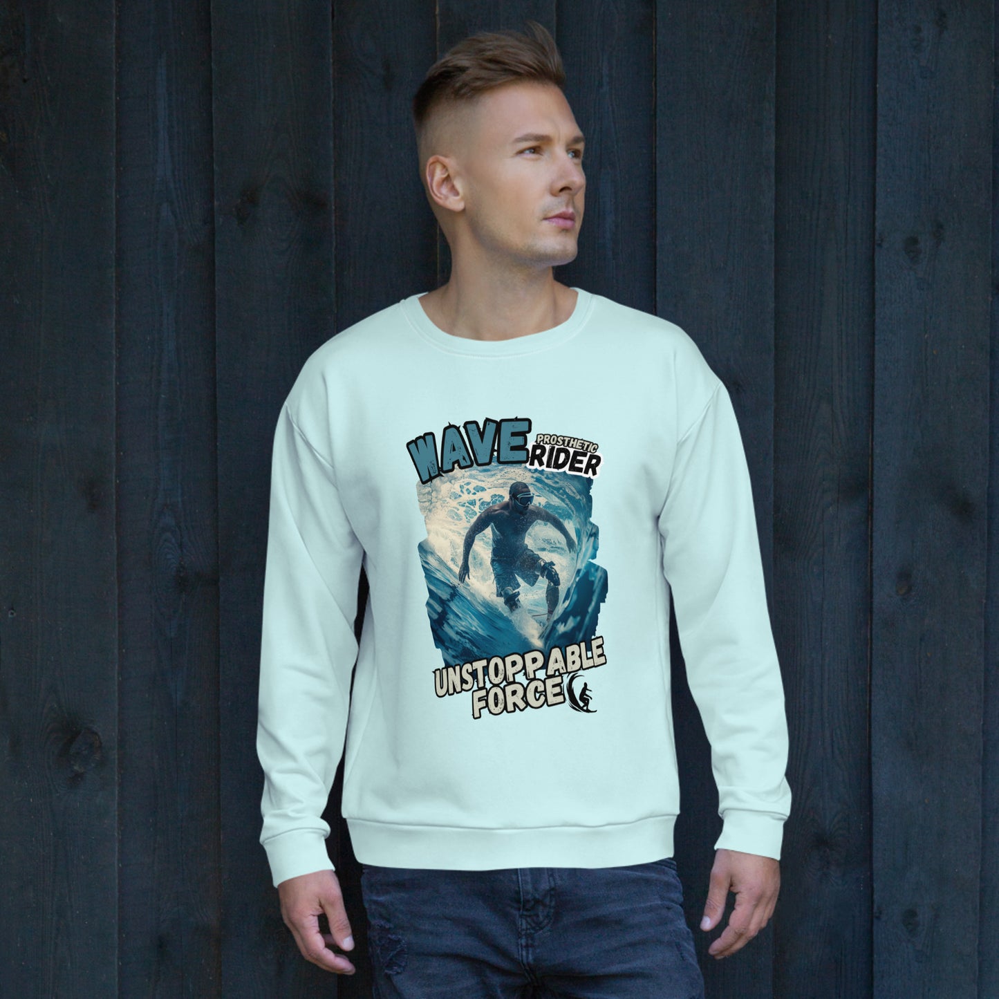 Wave Prosthetic Rider Unisex Sweatshirt