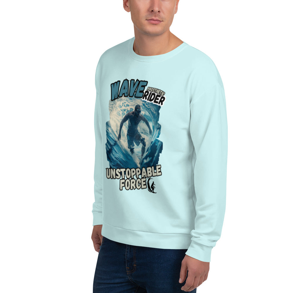 Wave Prosthetic Rider Unisex Sweatshirt