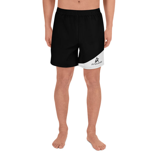 iAmputee Black & White Unisex Athletic Long Shorts