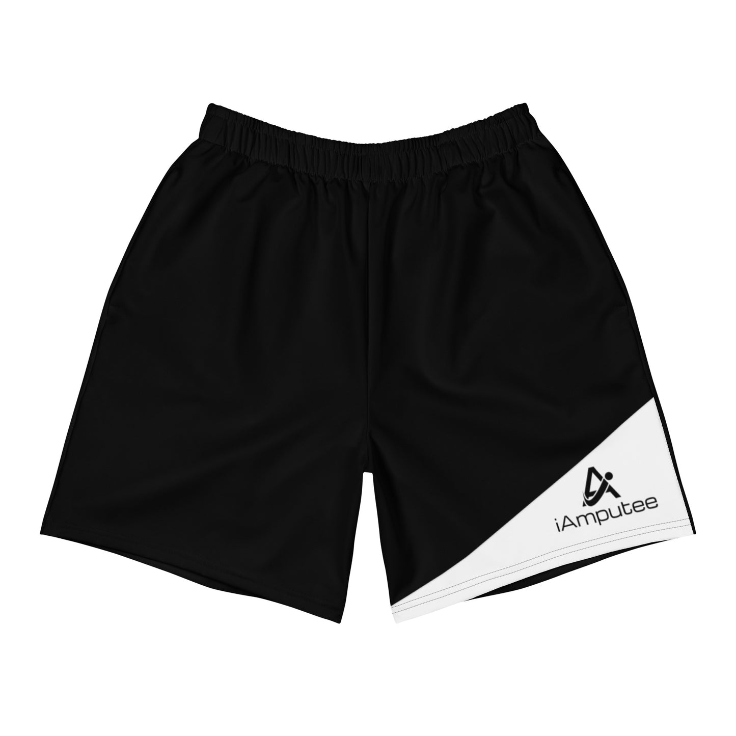 iAmputee Black & White Unisex Athletic Long Shorts