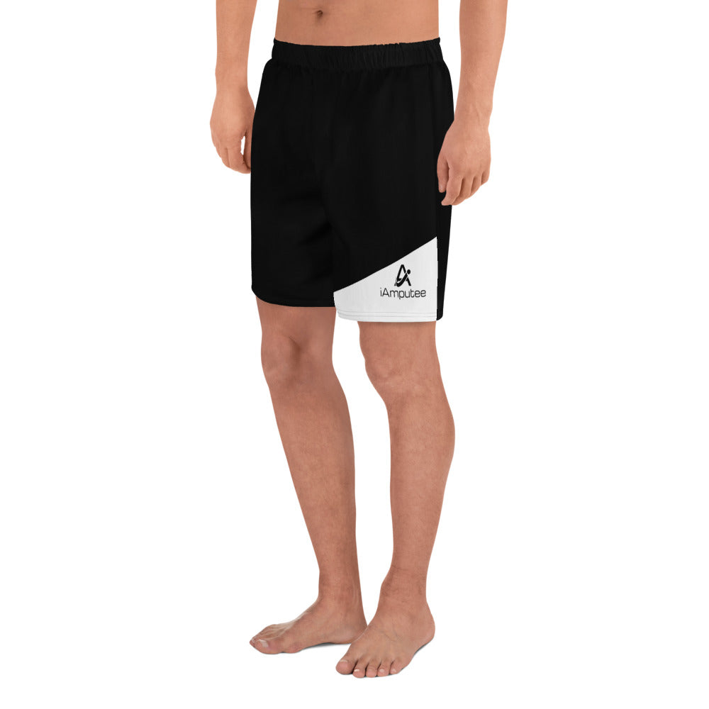 iAmputee Black & White Unisex Athletic Long Shorts