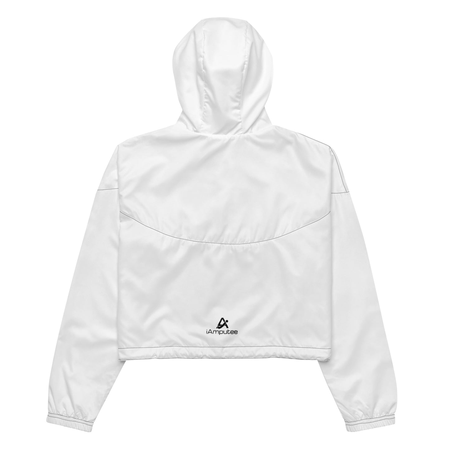 iAmputee White Women’s cropped windbreaker