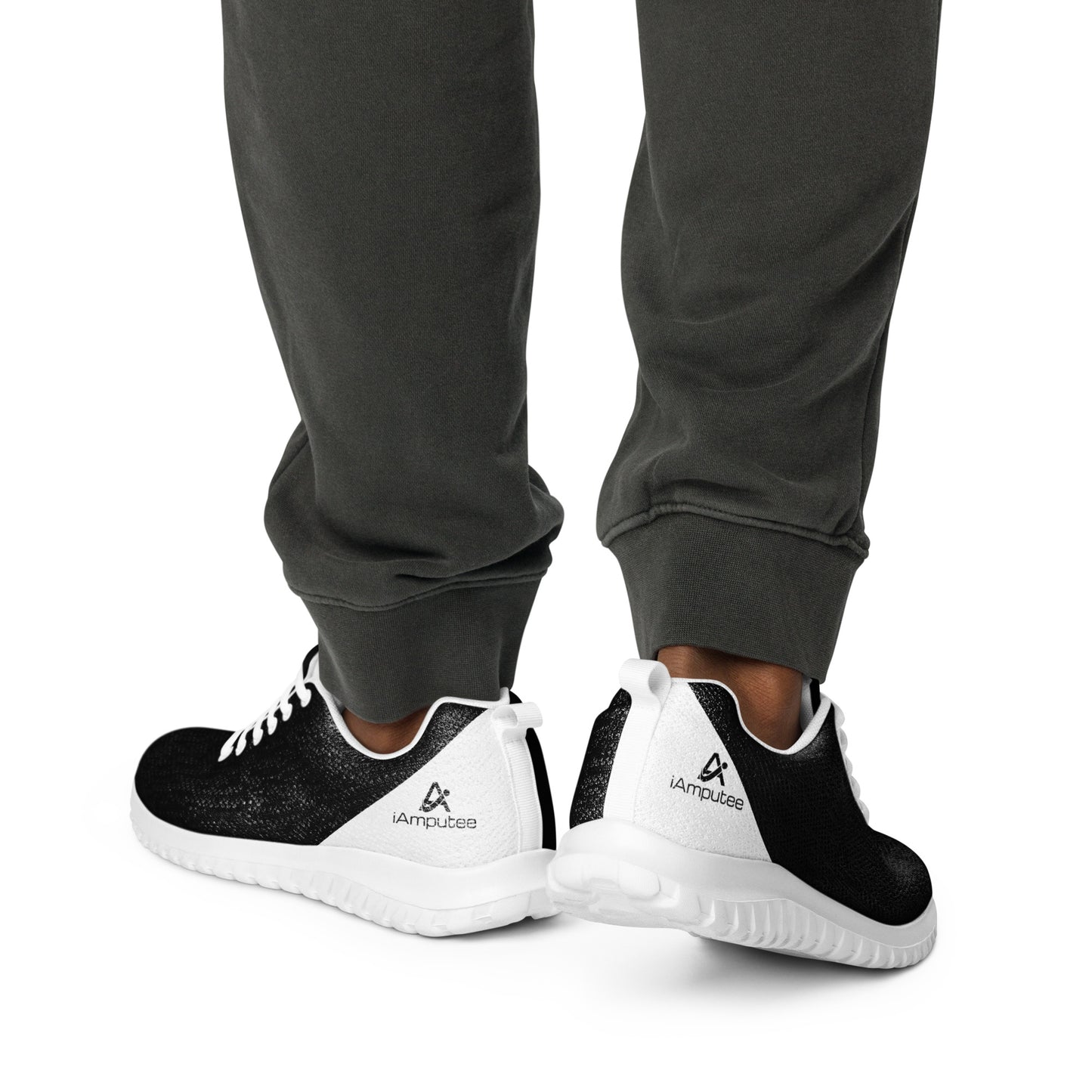 iAmputee Black & White Men’s athletic shoes