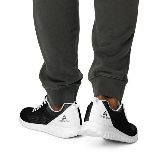 iAmputee Black & White Men’s athletic shoes