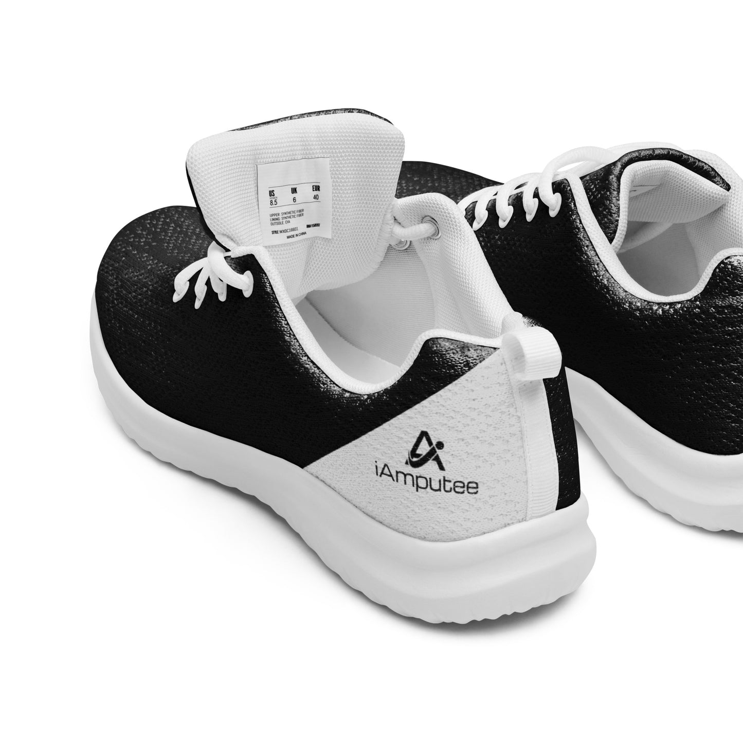 iAmputee Black & White Men’s athletic shoes