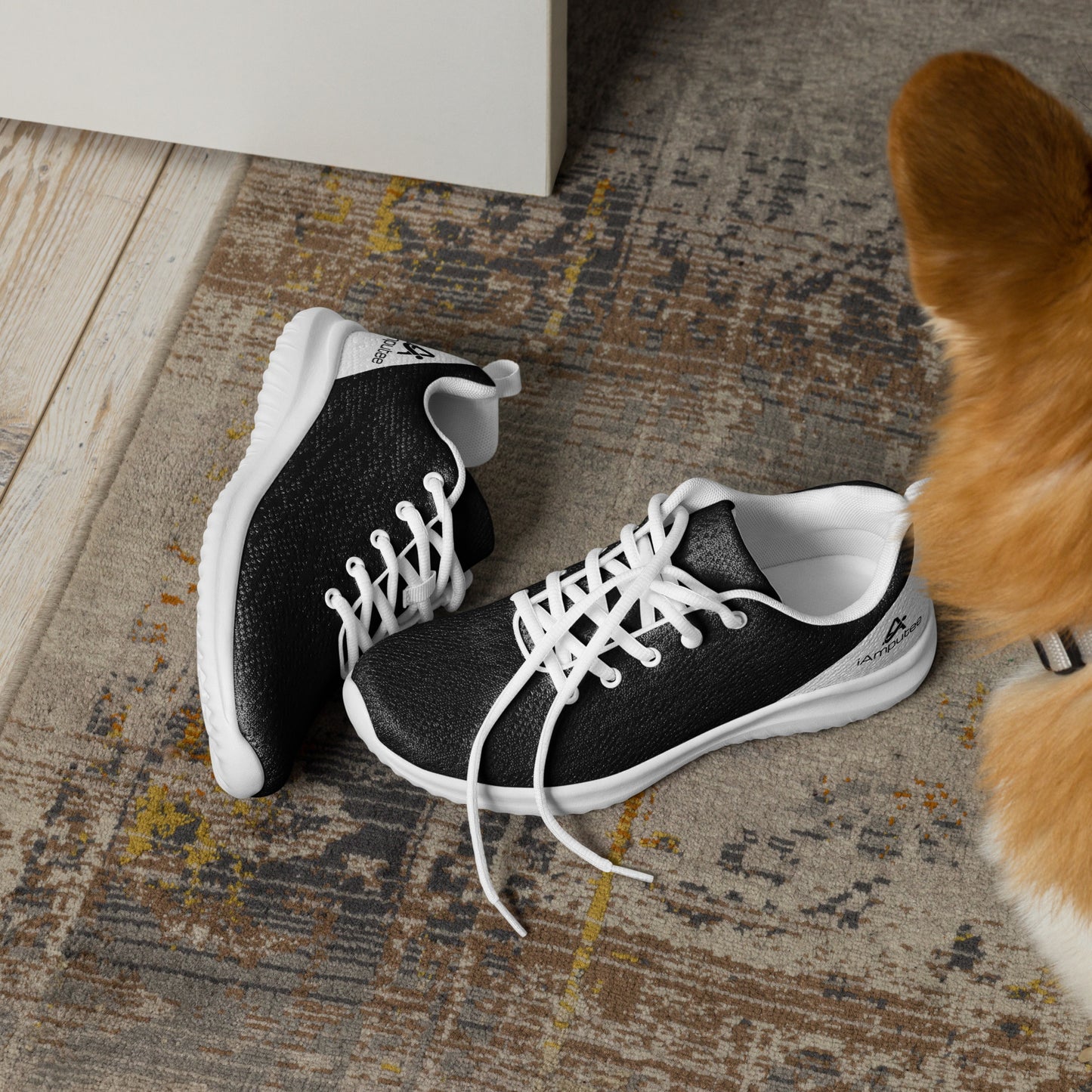 iAmputee Black & White Men’s athletic shoes