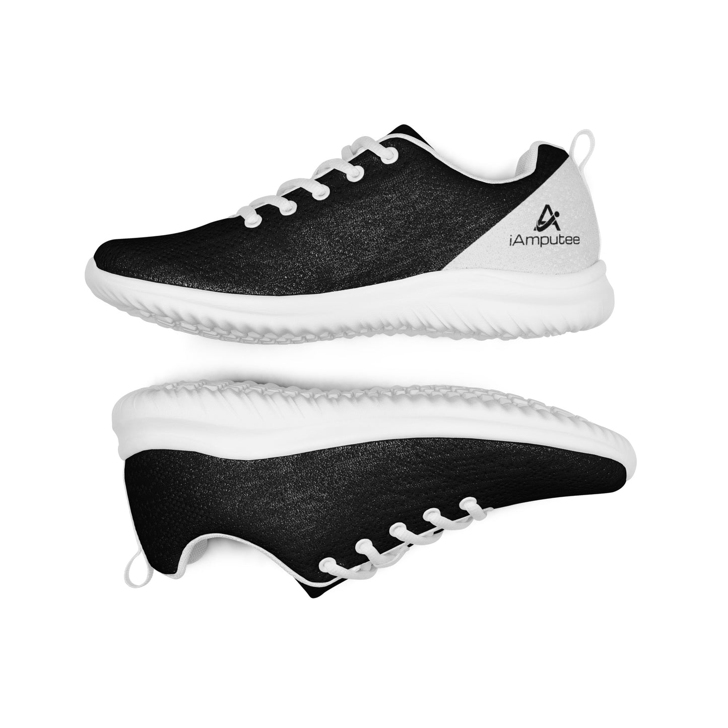 iAmputee Black & White Men’s athletic shoes