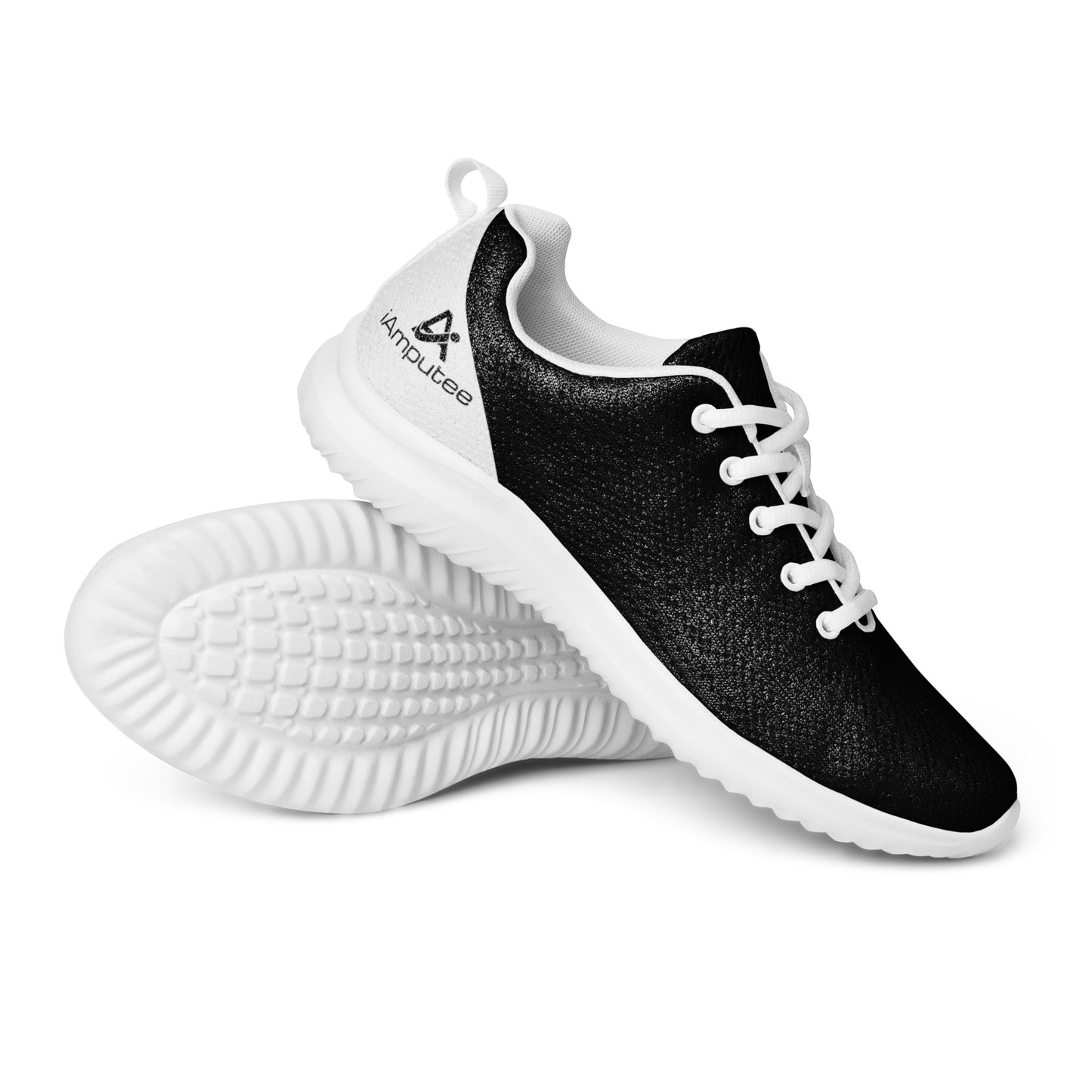 iAmputee Black & White Men’s athletic shoes