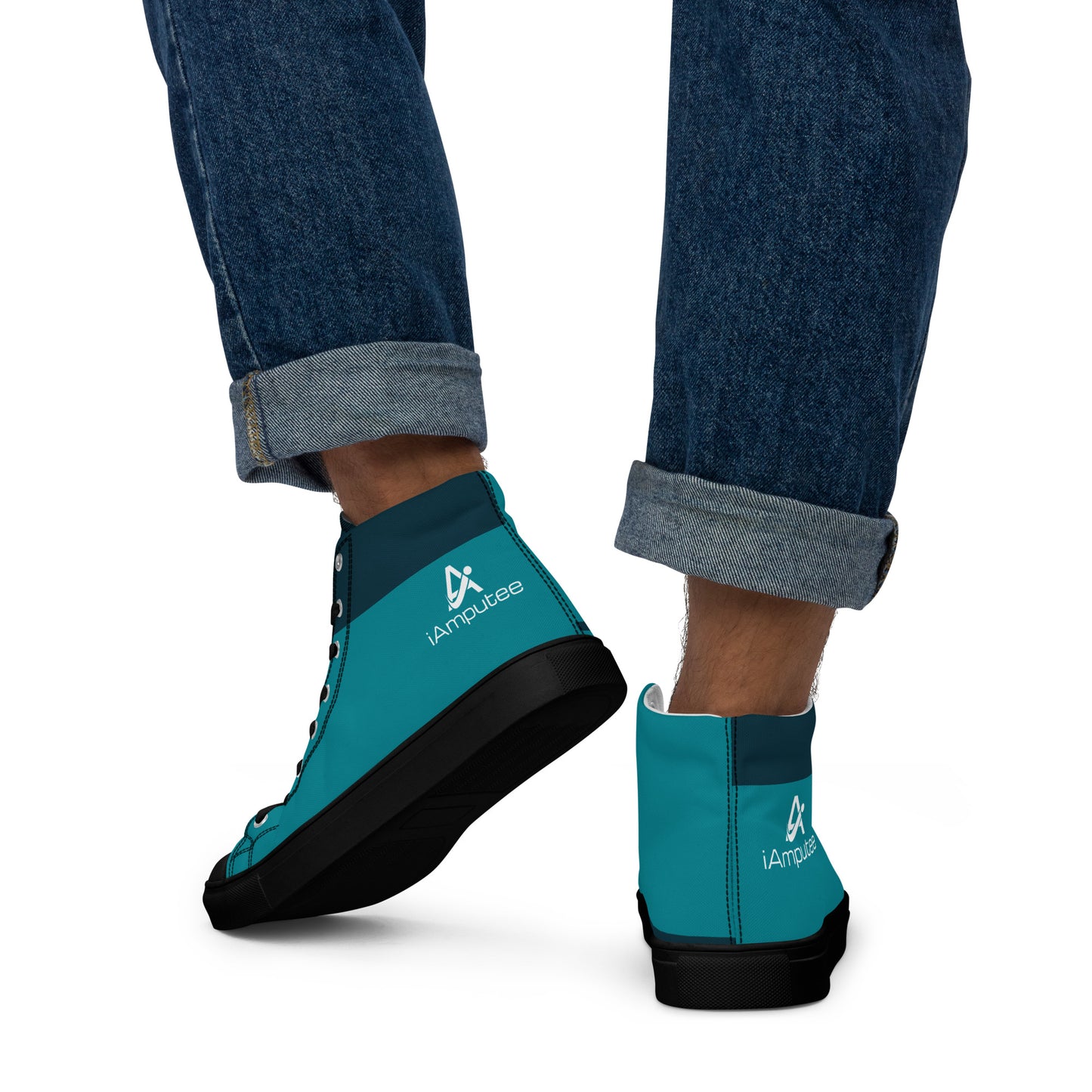 iAmputee Men’s high top canvas shoes