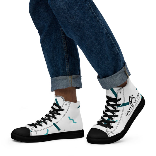 iAmputee Men’s high top canvas shoes