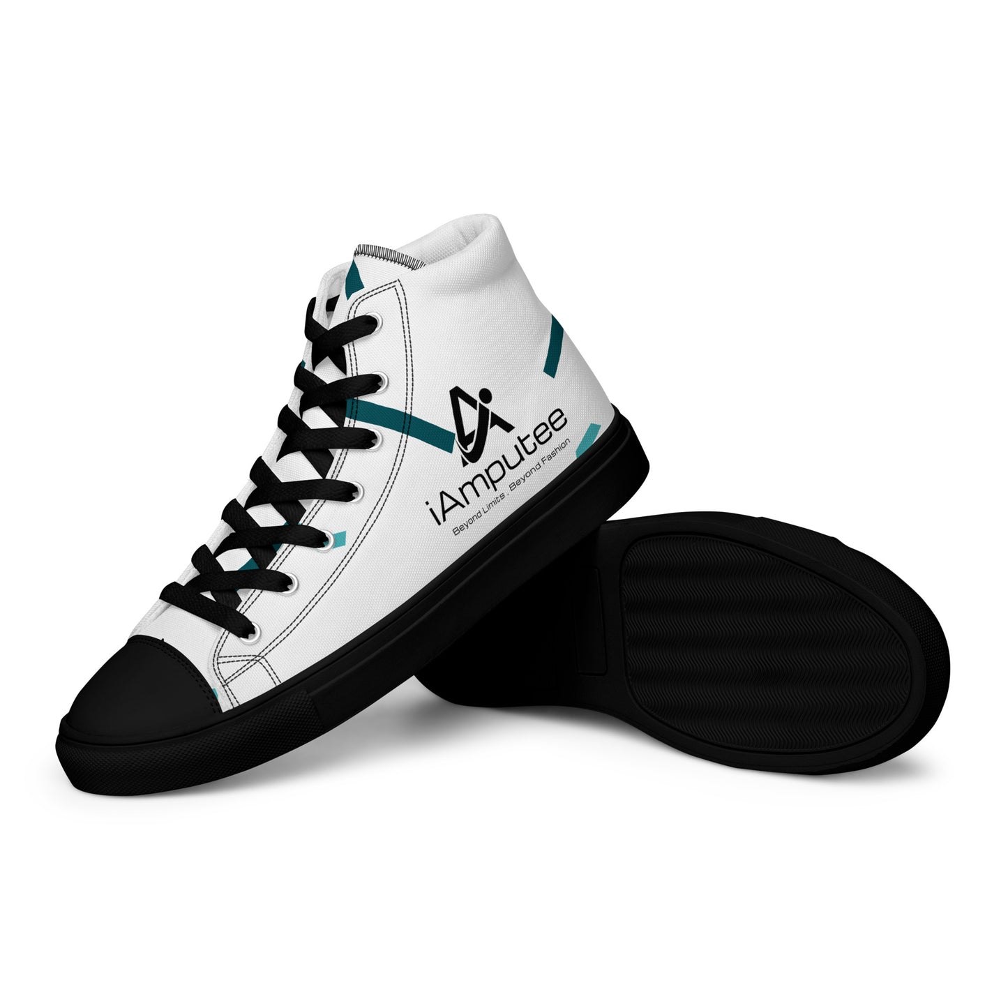 iAmputee Men’s high top canvas shoes