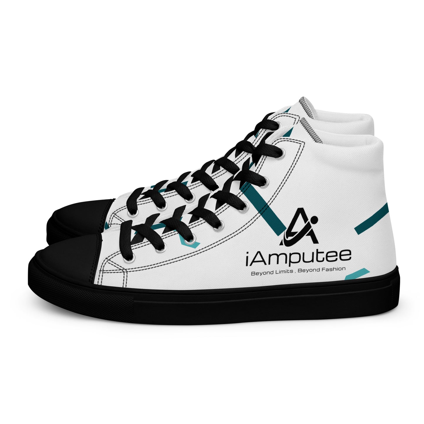 iAmputee Men’s high top canvas shoes