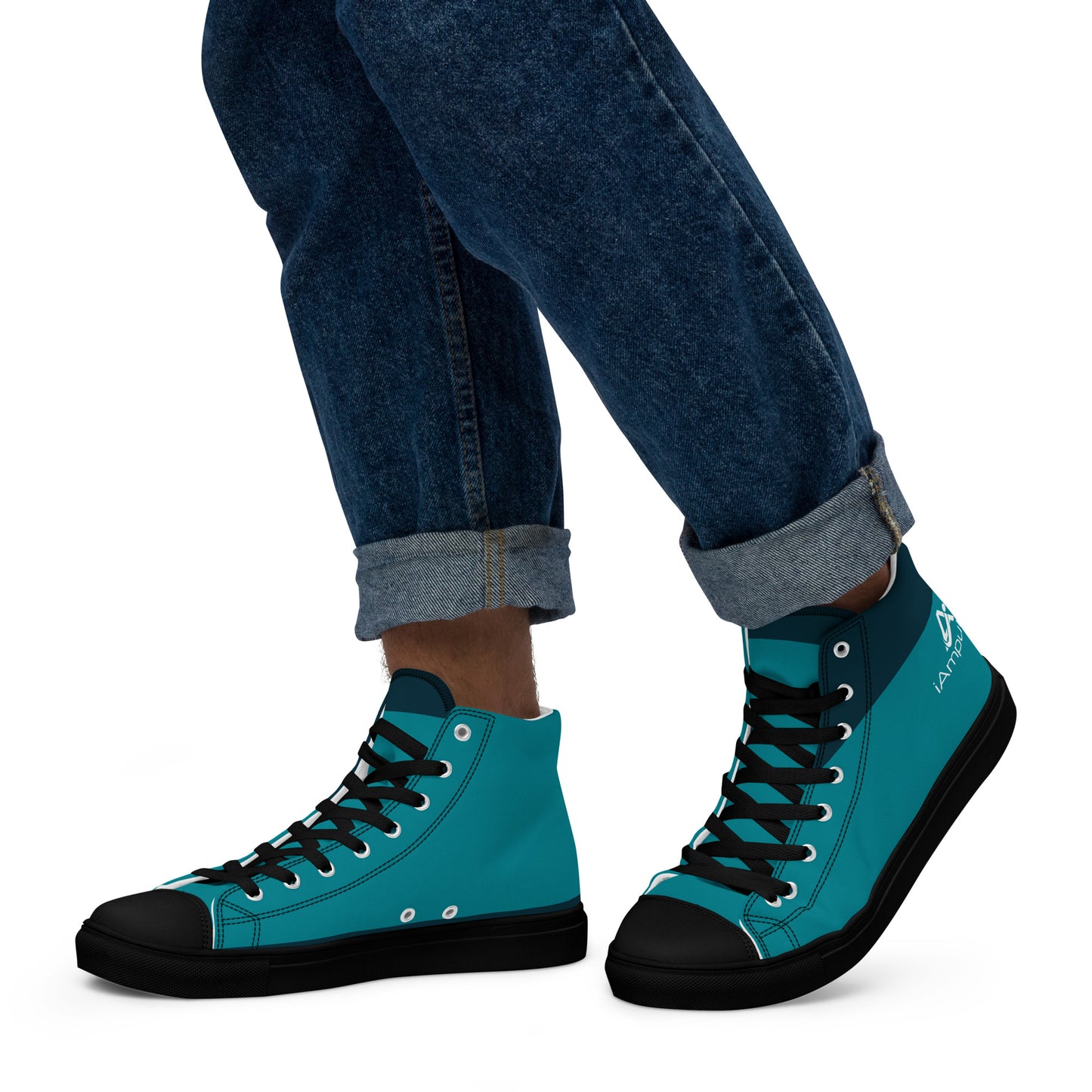 iAmputee Men’s high top canvas shoes