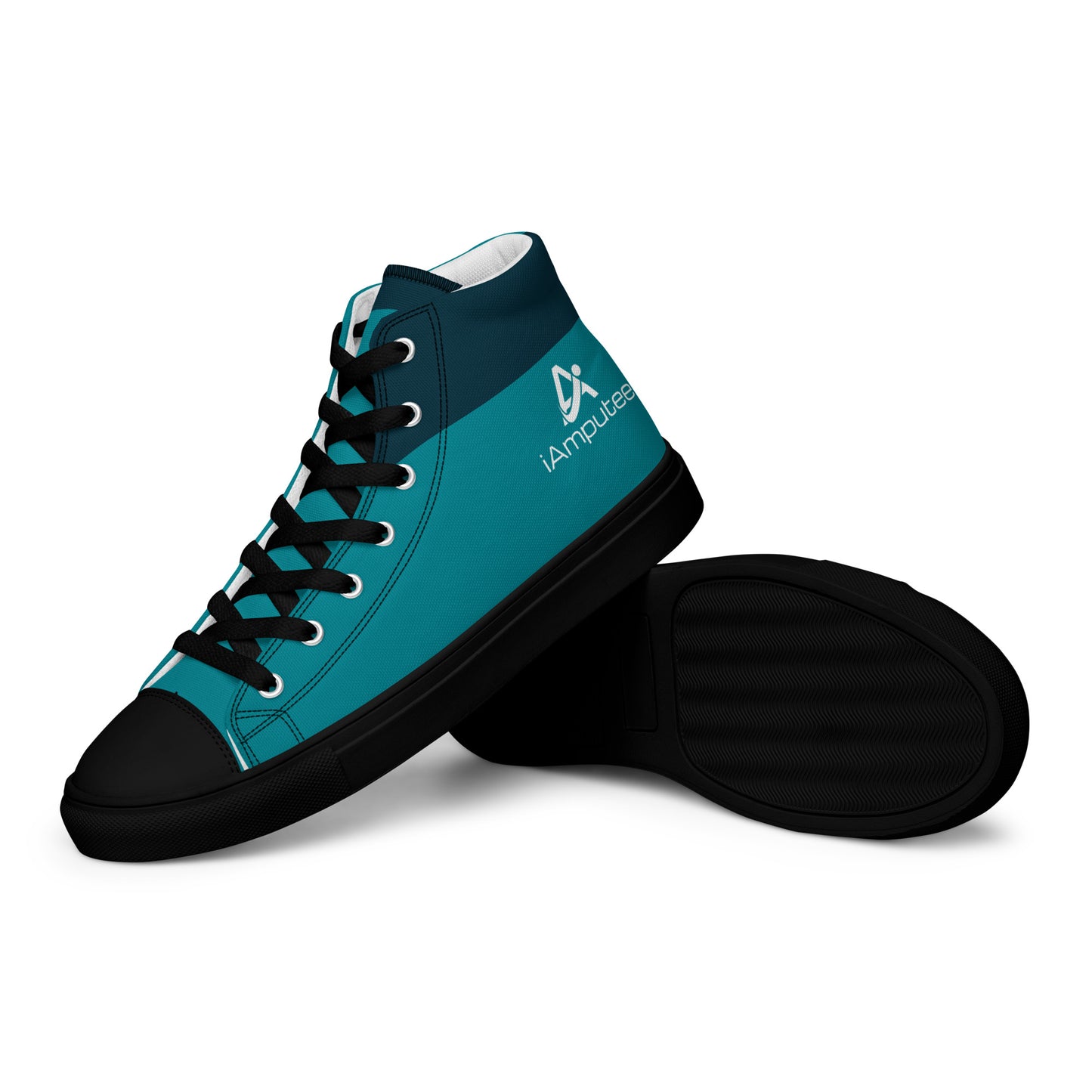 iAmputee Men’s high top canvas shoes