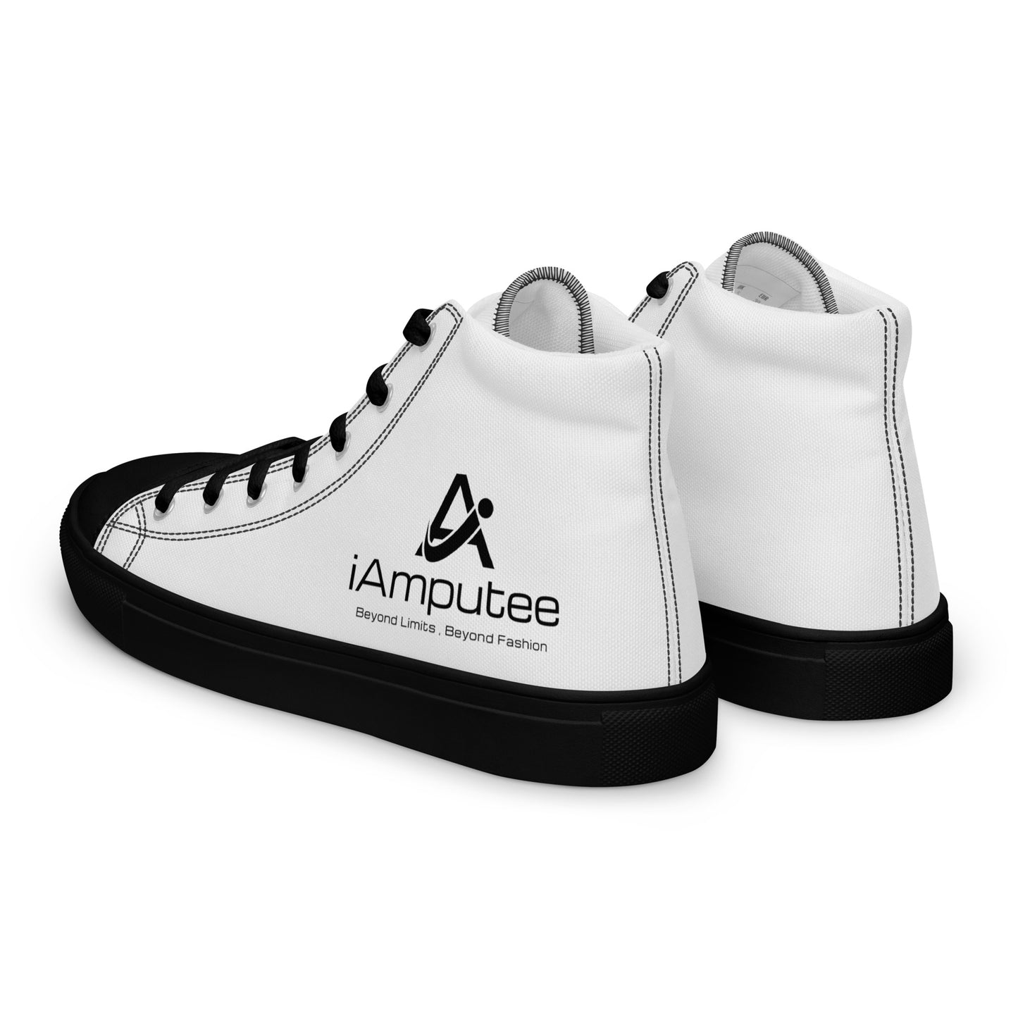 iAmputee Zapatos de lona altos para hombre