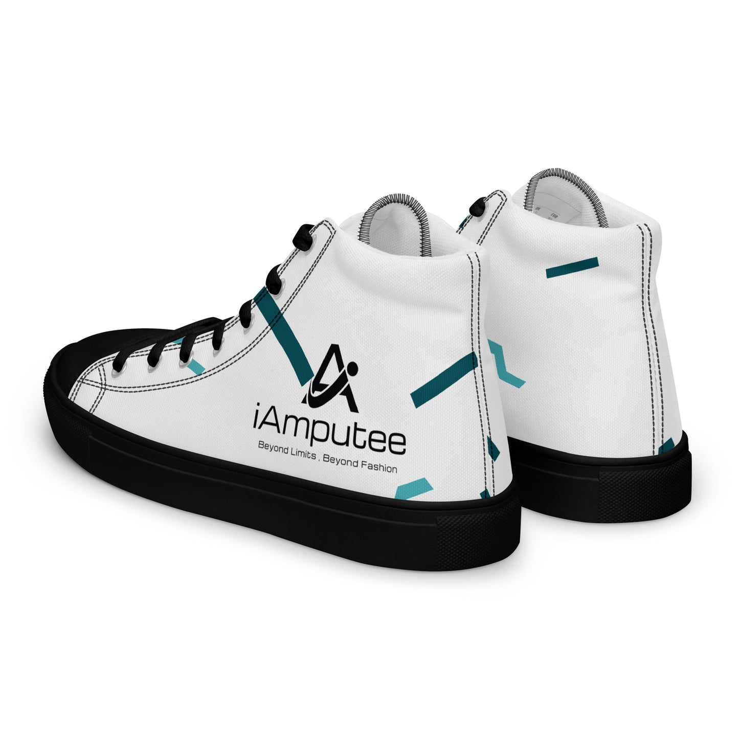 iAmputee Men’s high top canvas shoes