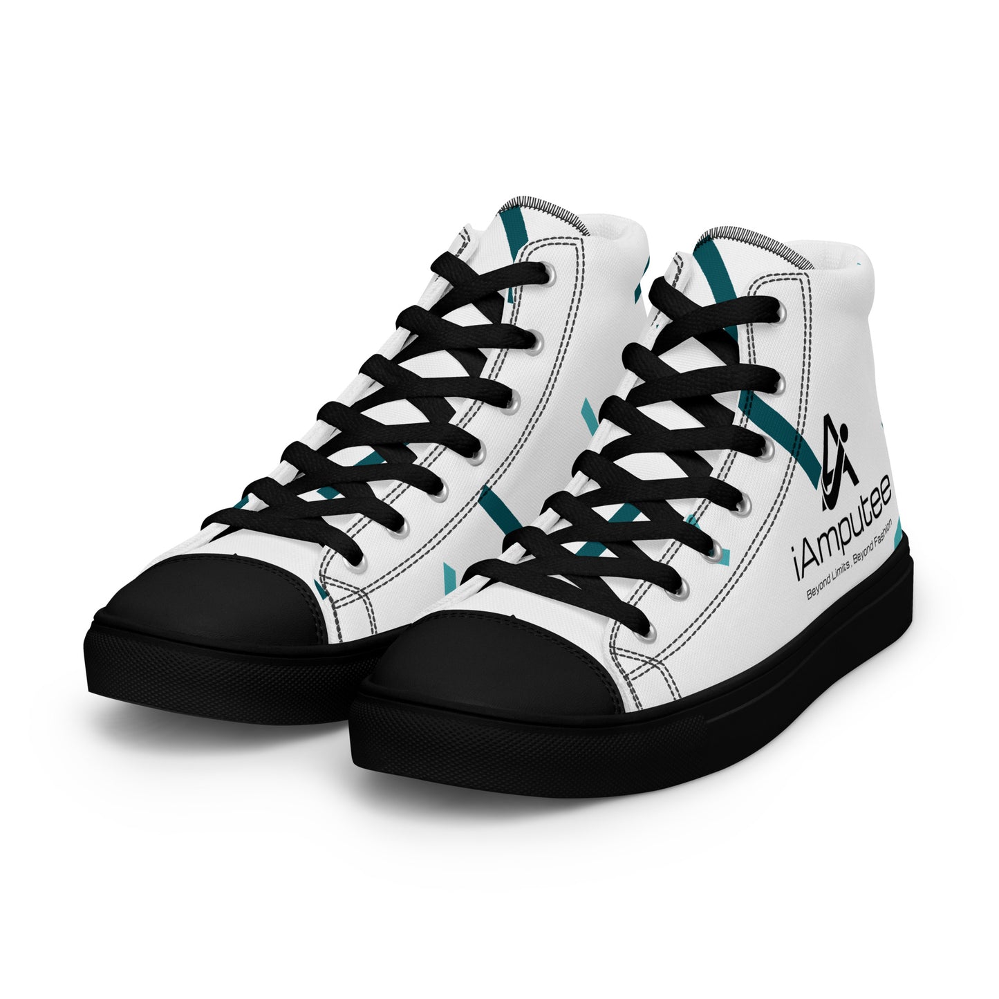 iAmputee Men’s high top canvas shoes