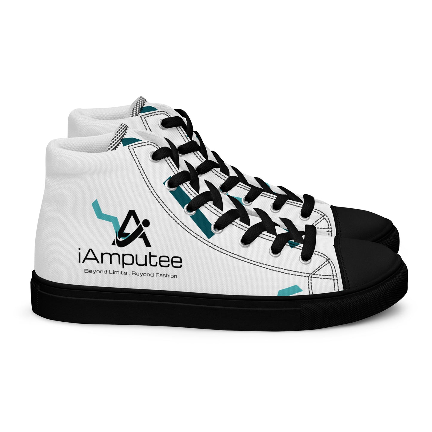 iAmputee Men’s high top canvas shoes